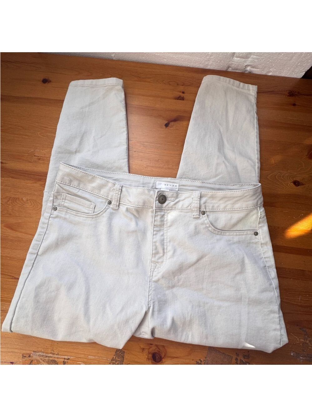 Kenar light beige stretchy pants size 12